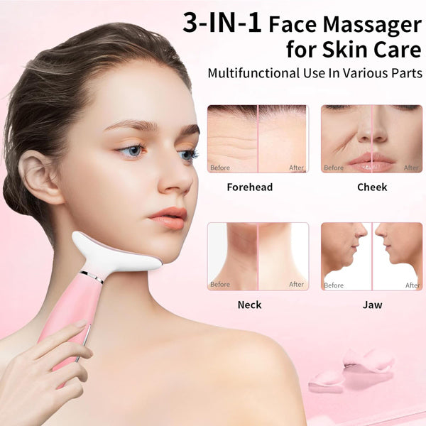 Facial And Neck Massager Device